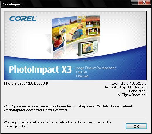 corel photoimpact x3 software
