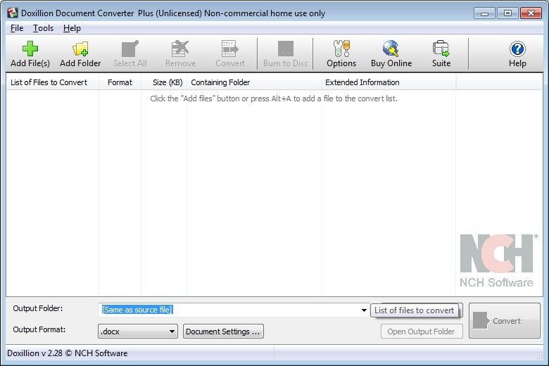 download nch doxillion document converter plus 2.35