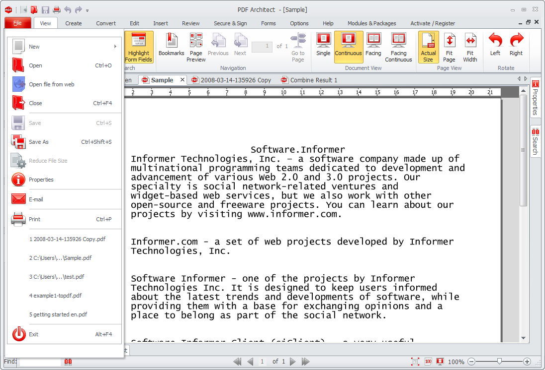 download the new version for windows PDF Architect Pro 9.0.45.21322