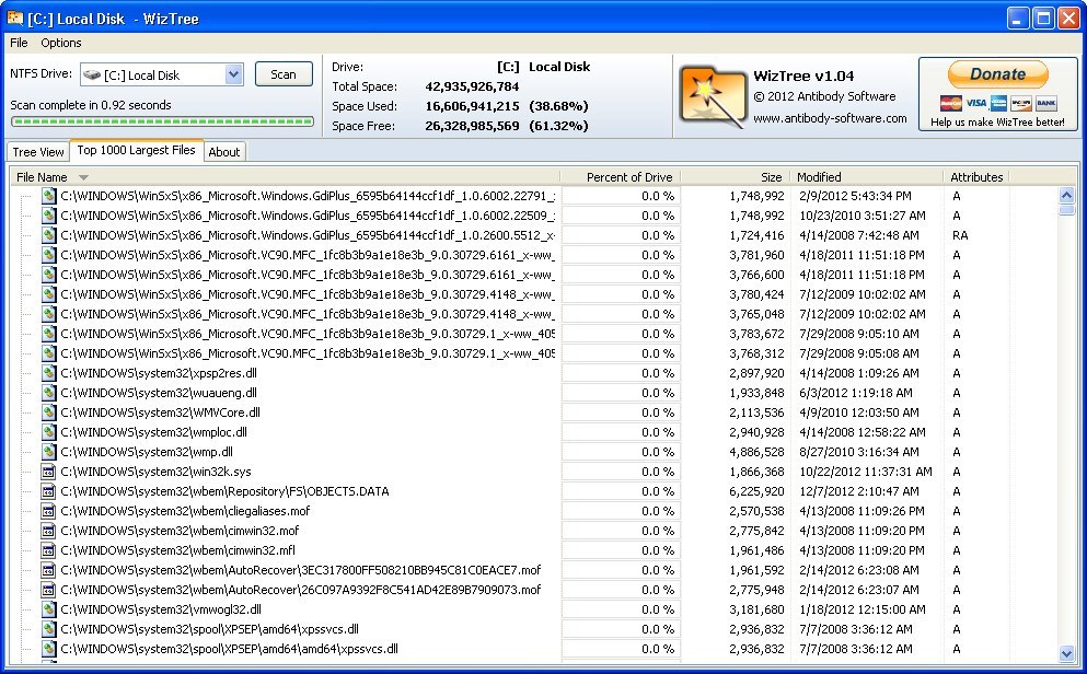 WizTree 4.15 for windows download