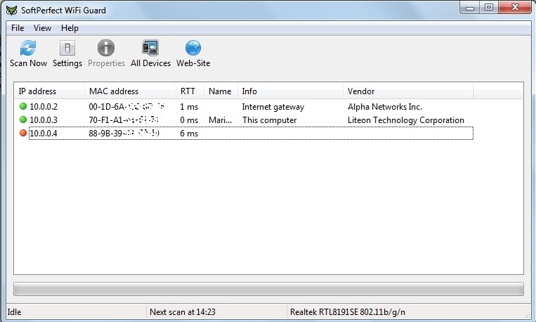 SoftPerfect WiFi Guard 2.2.1 download the new version for ipod