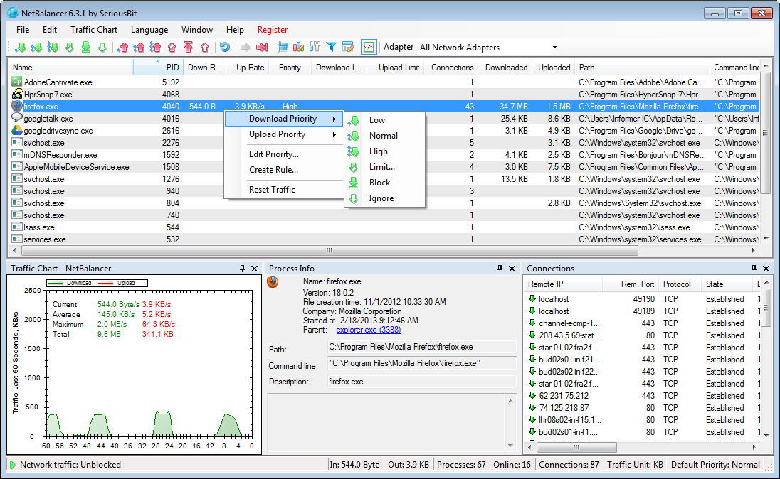 NetBalancer 12.0.1.3507 download the new version for windows