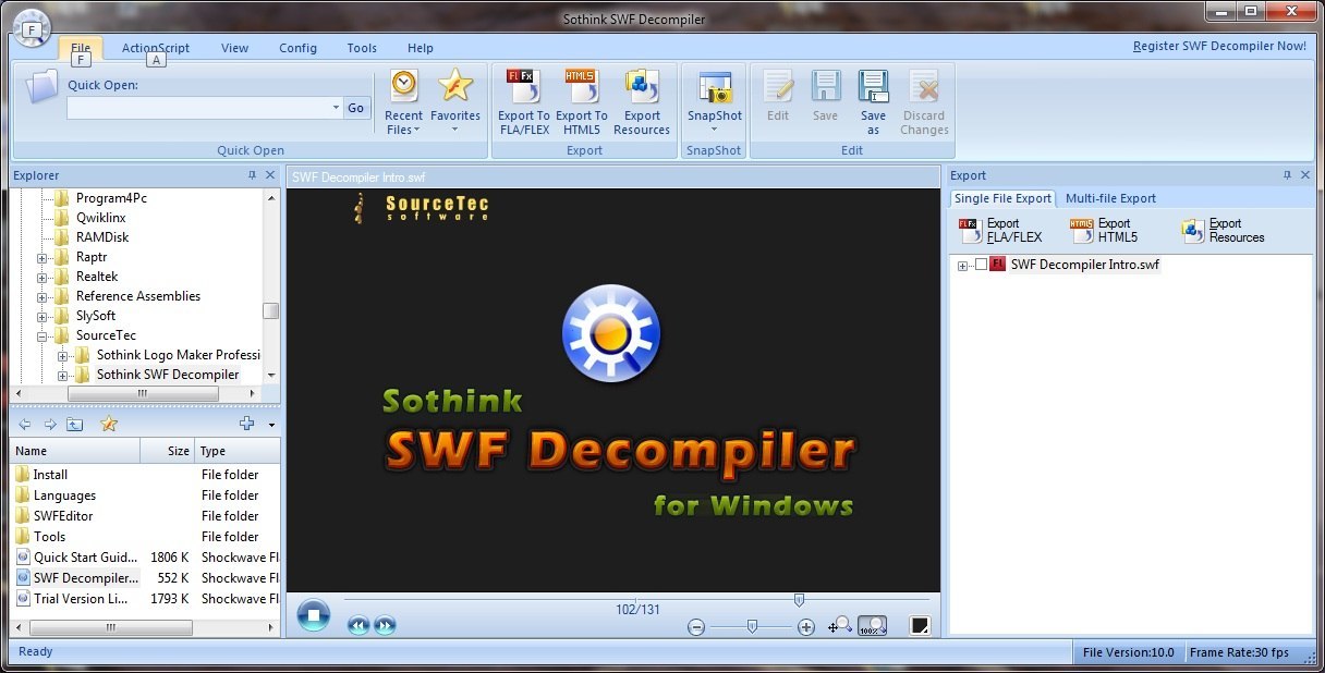 sothink swf decompiler trial reset registry