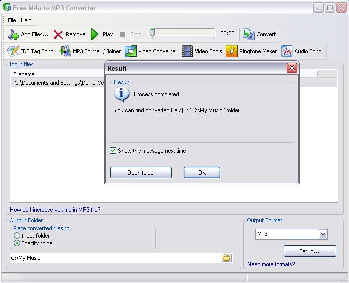 converter mp3 to m4a free download