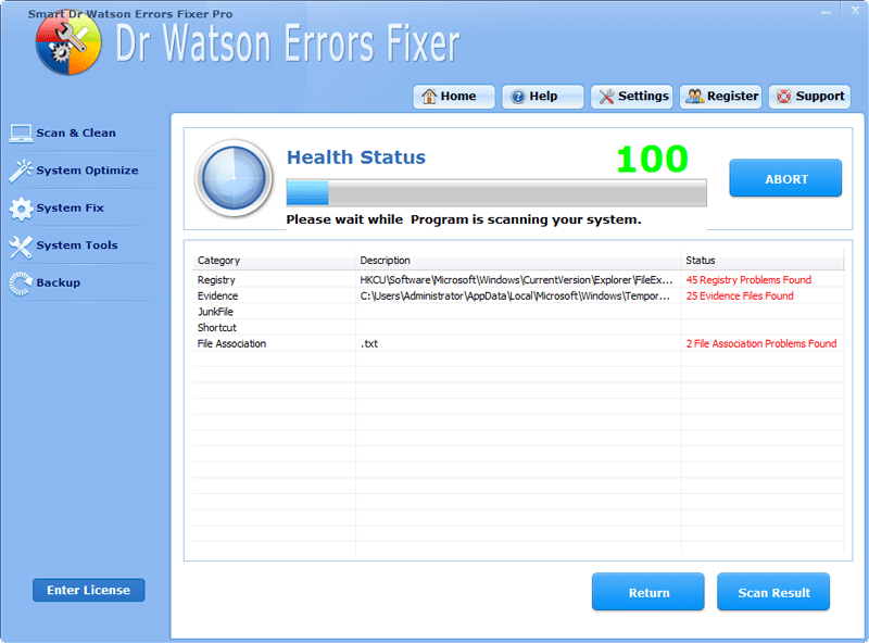 Отключить dr watson windows 7