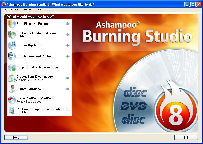 ashampoo burning studio cd burner windows 10