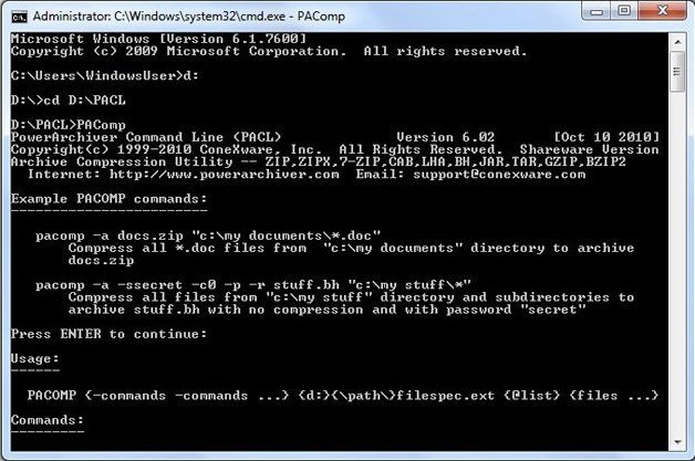 winzip 9 command line free download