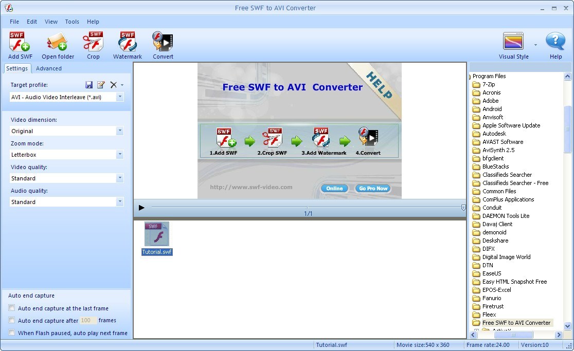 windows 10 free swf converter