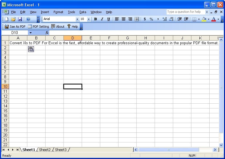 Convert XLS to PDF For Excel download for free - GetWinPCSoft