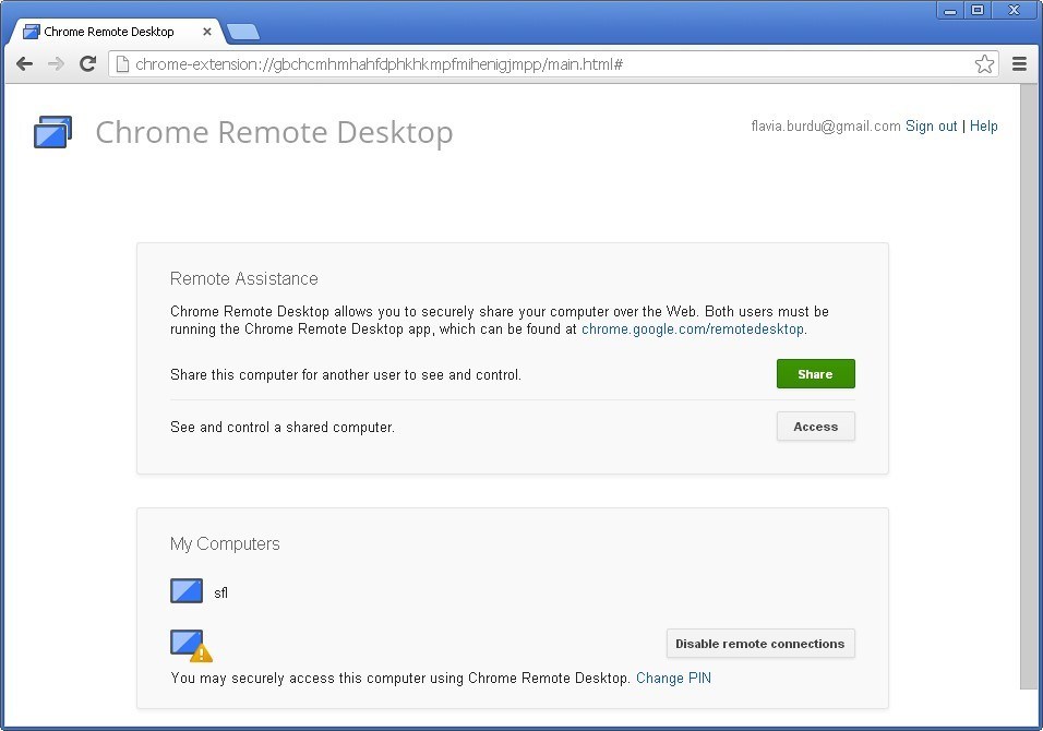 get chrome remote desktop