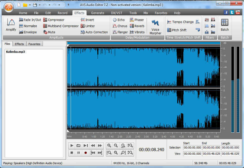 download the new for windows AVS Audio Editor 10.4.2.571