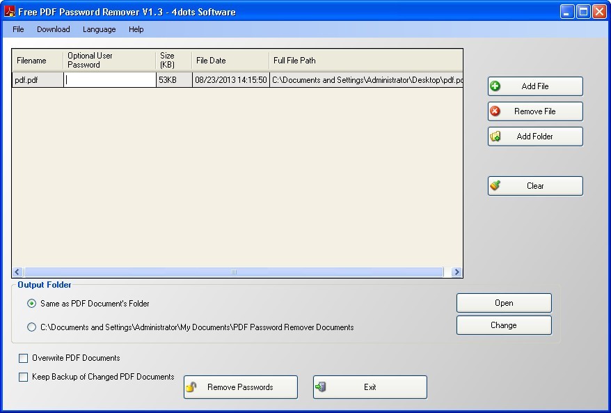 apowersoft pdf password remover free download
