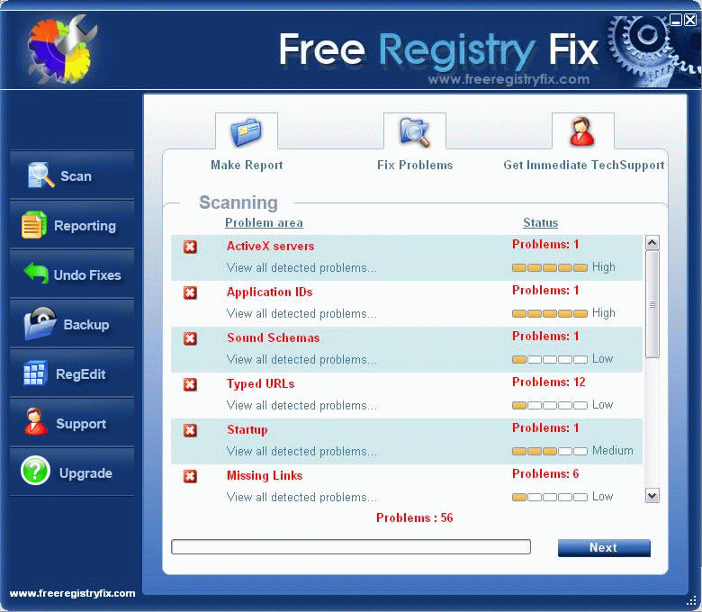 sampletank free registry error