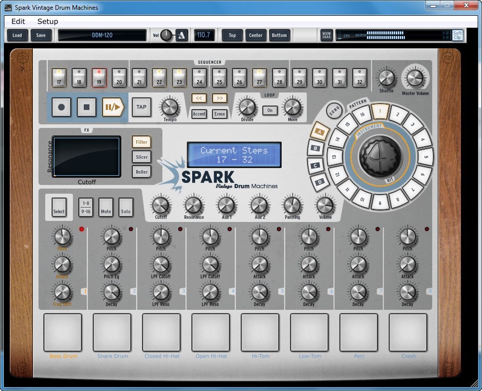spark amp drum machine