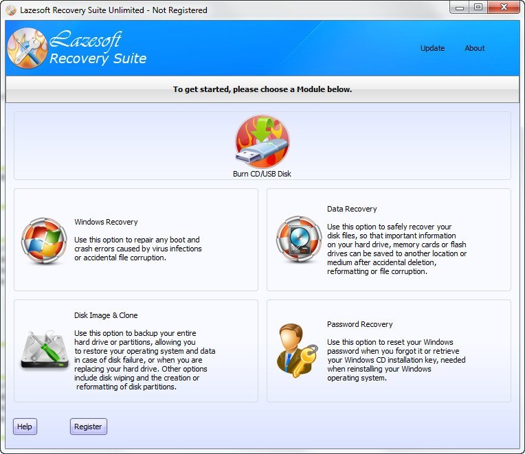 Lazesoft Recovery Suite Pro 4.7.1.3 free downloads