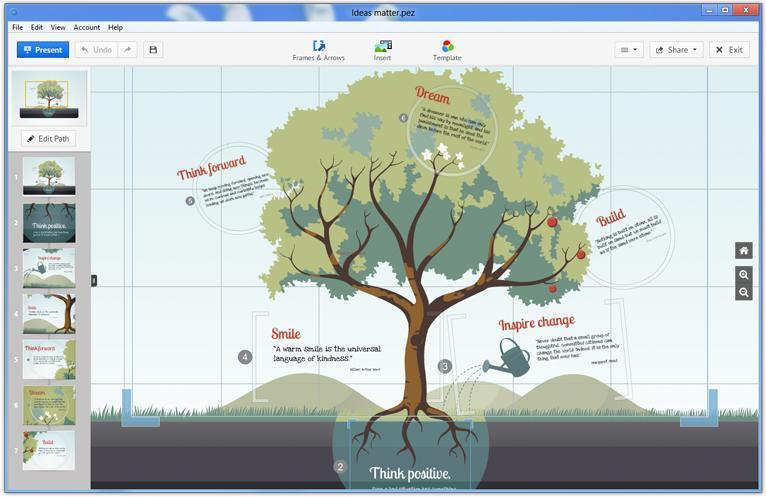 Сервис для презентаций prezi