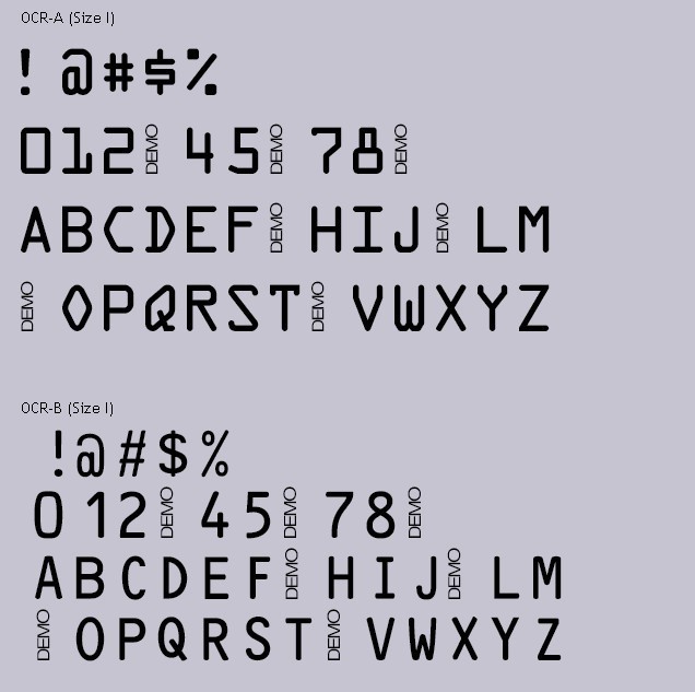 what is ocr font