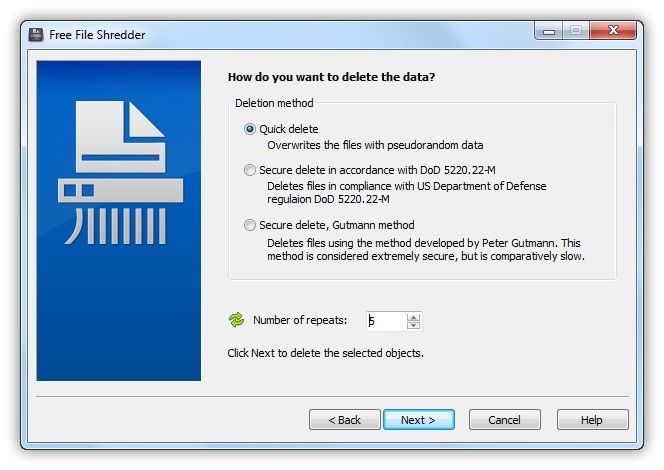 lightweight file shredder for windows xp