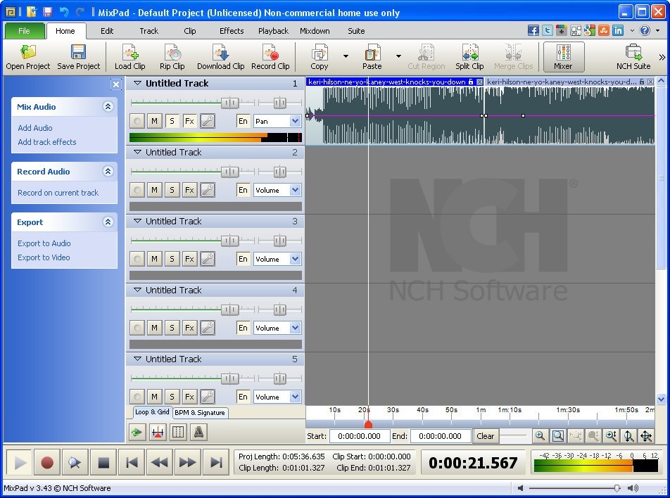 NCH MixPad Masters Edition 10.85 download the new version for windows