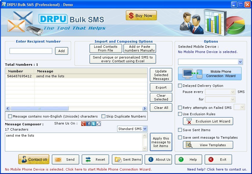 drpu bulk sms demo limitations