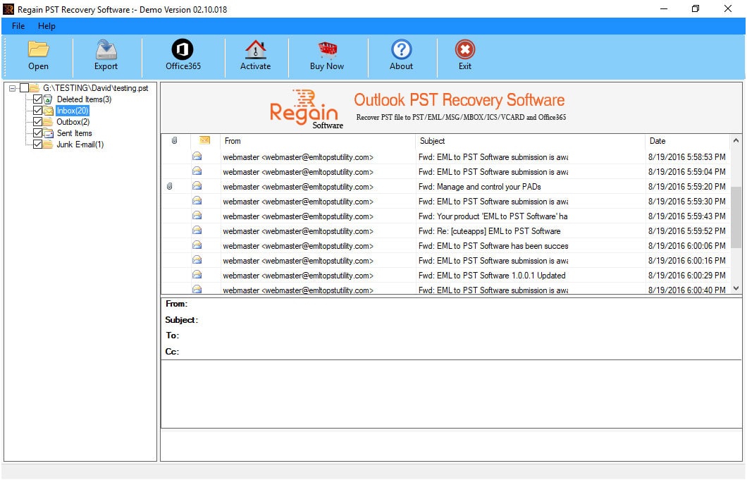 outlook pst repair freeware