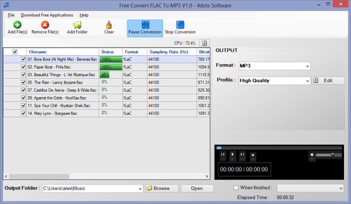 flac to mp3 converter for windows 7