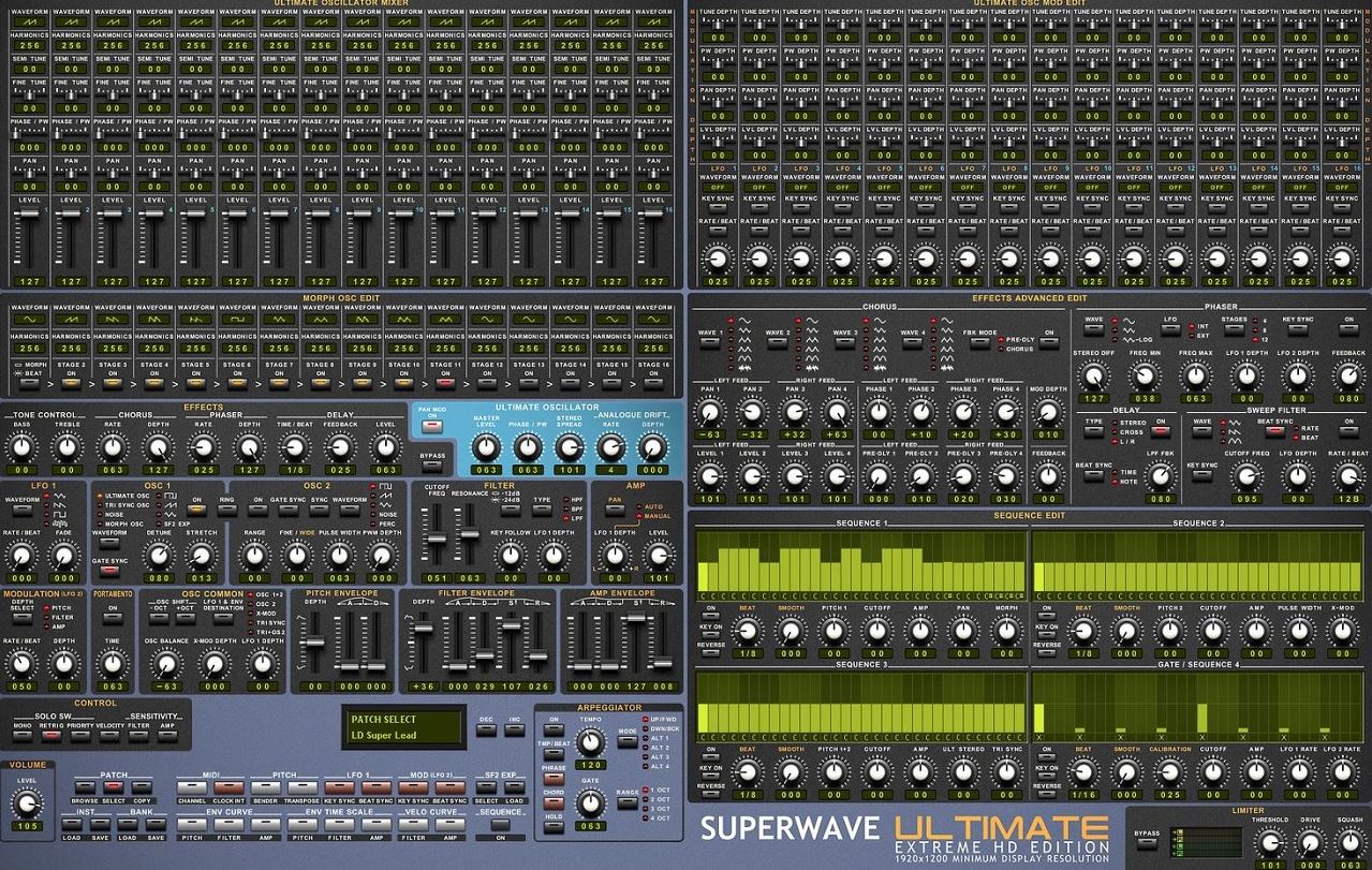 Superwave VST. Superwave СПБ. Waves Harmony VST. Бесплатные VST синтезаторы.