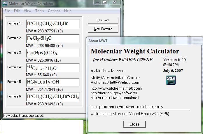  Molecular Weight Calculator Download For Free GetWinPCSoft