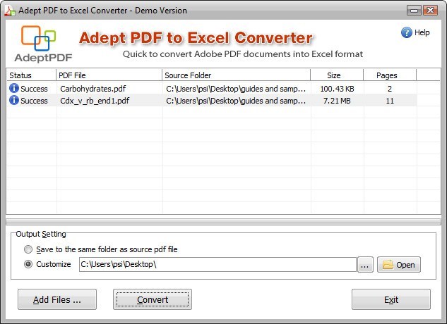 insert data from pdf to excel
