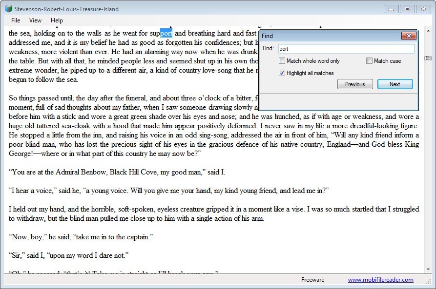 mobi files reader for windows
