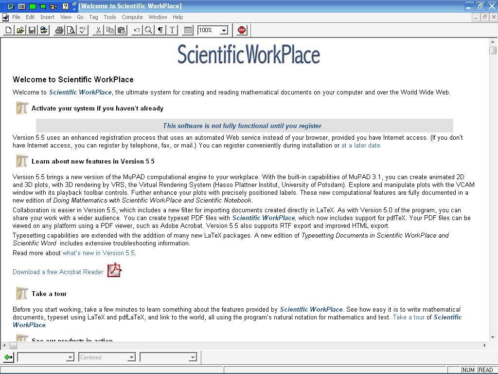 scientific workplace 6 serial