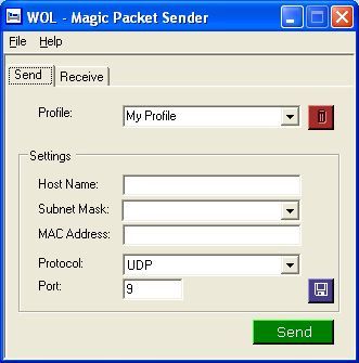 get command packet sender