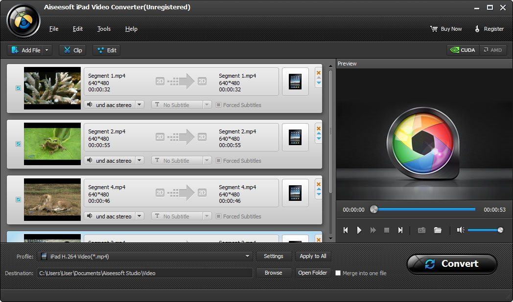 aiseesoft hd video converter where is merge in new version