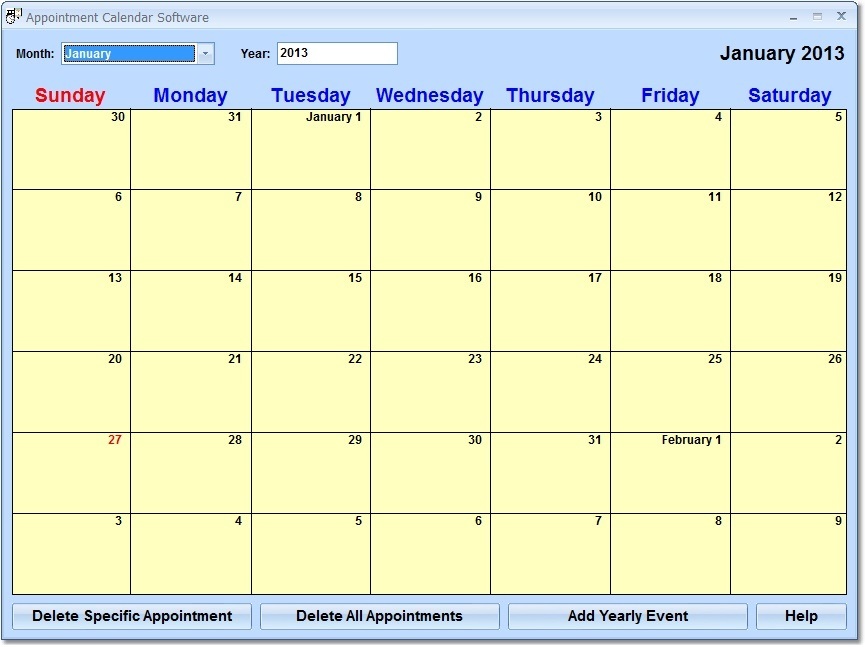 Appointment Calendar Software download for free GetWinPCSoft