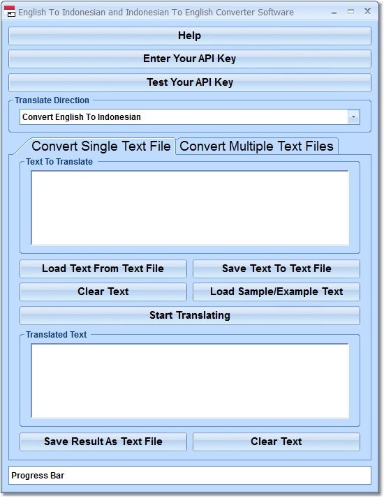 English To Indonesian and Indonesian To English Converter Software