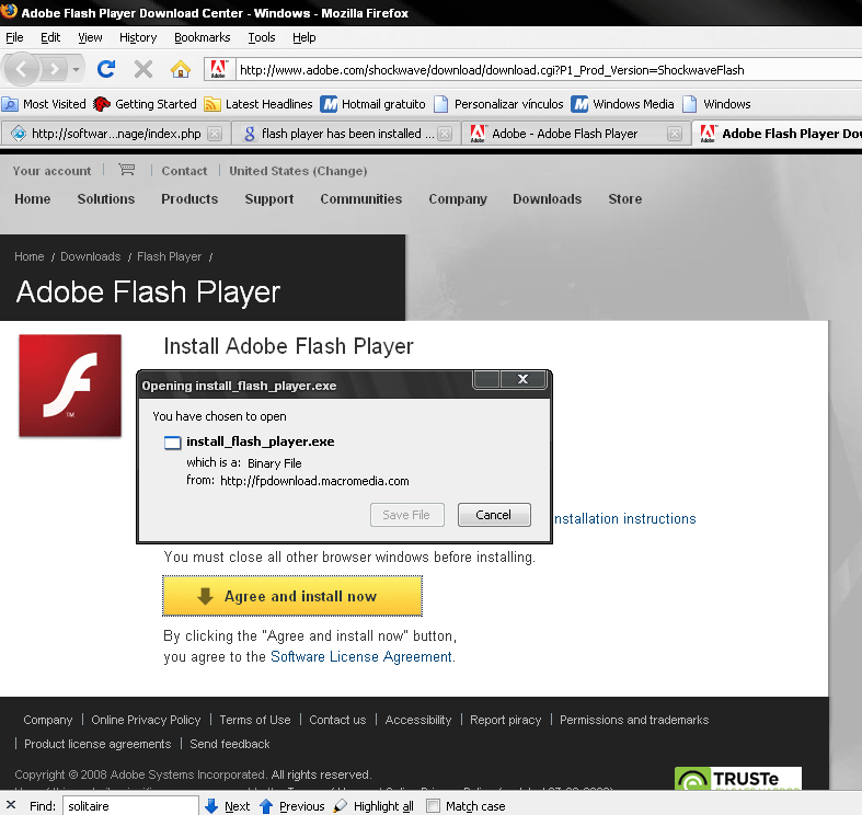 adobe flash plugin for internet explorer 8