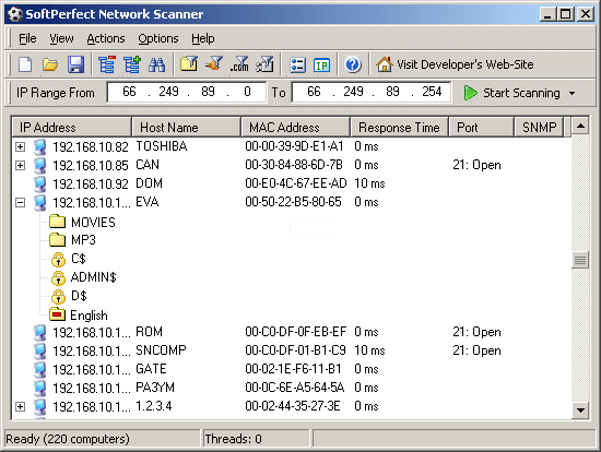 download softperfect network scanner free
