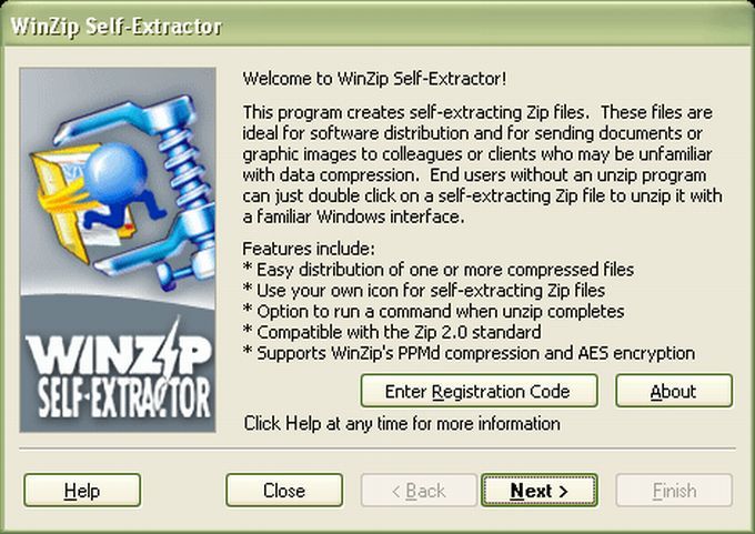 winzip self extractor 2.2 4003 free download
