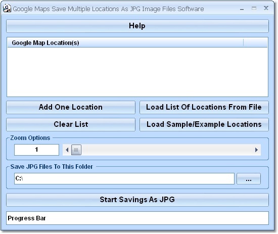 Location Maps save input link.