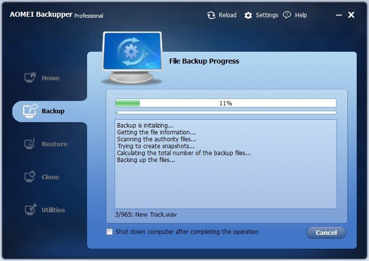 AOMEI Backupper Professional 7.3.1 for ios download free