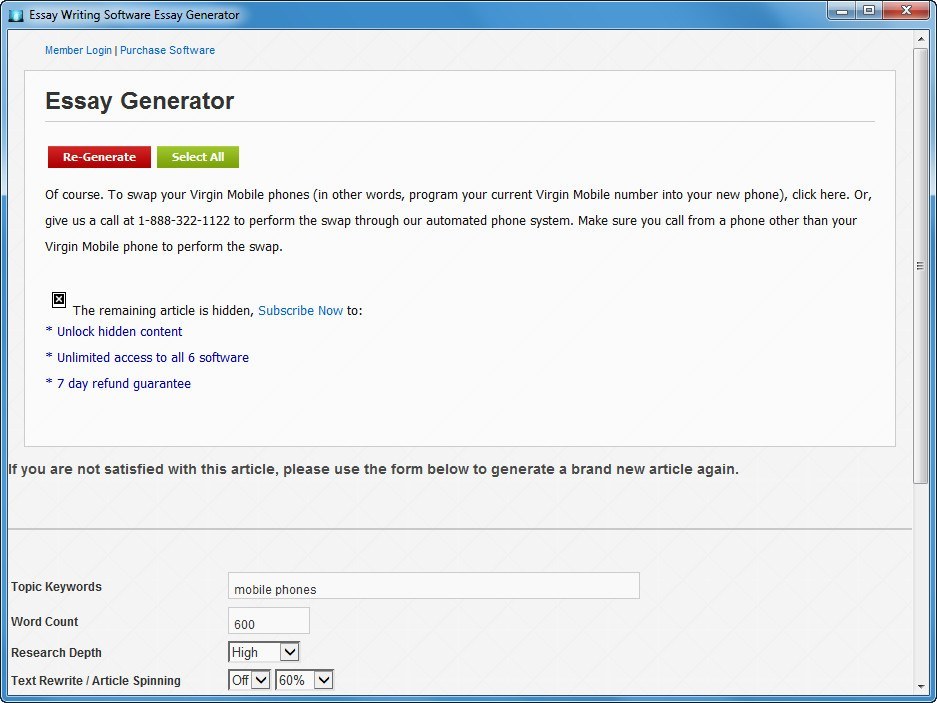essay generator online