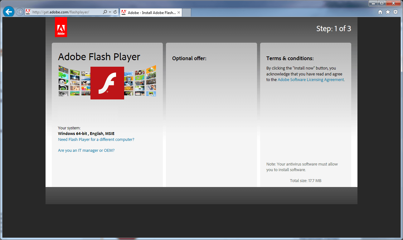 adobe flash player extension