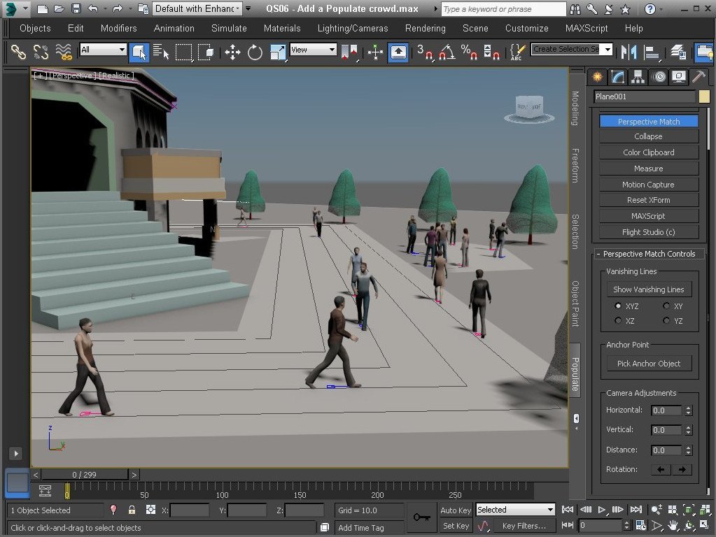 Populate 3ds max как установить