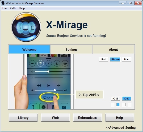x mirage code