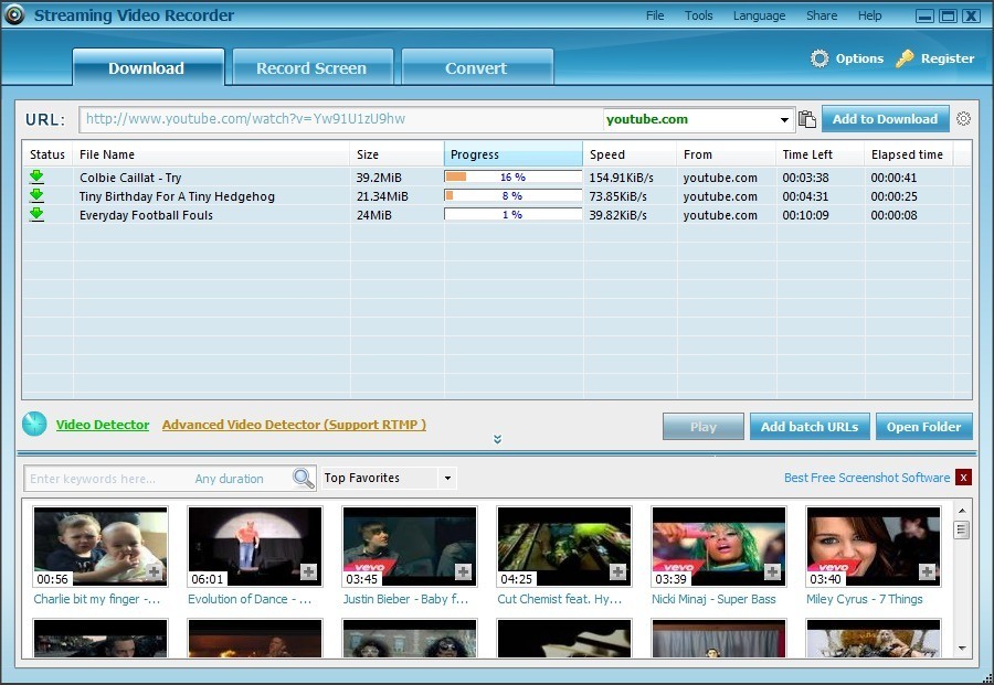 Streaming Video Recorder download for free - GetWinPCSoft