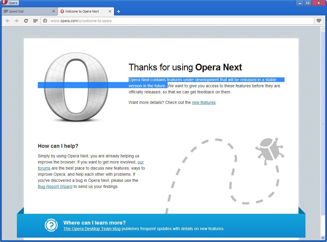 Opera next это что