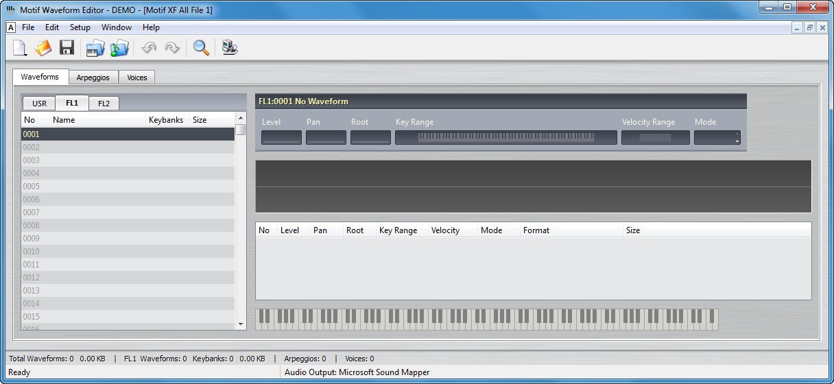 Motif Waveform Editor