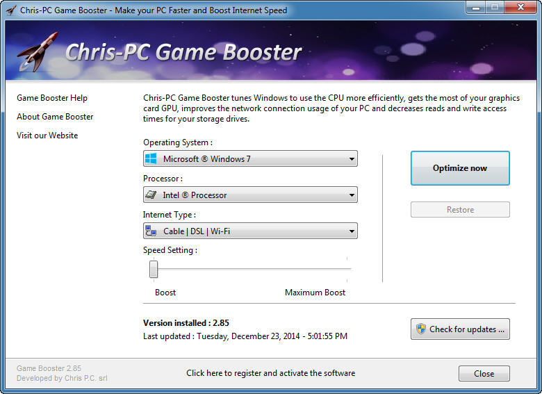 download the new version Chris-PC RAM Booster 7.06.14