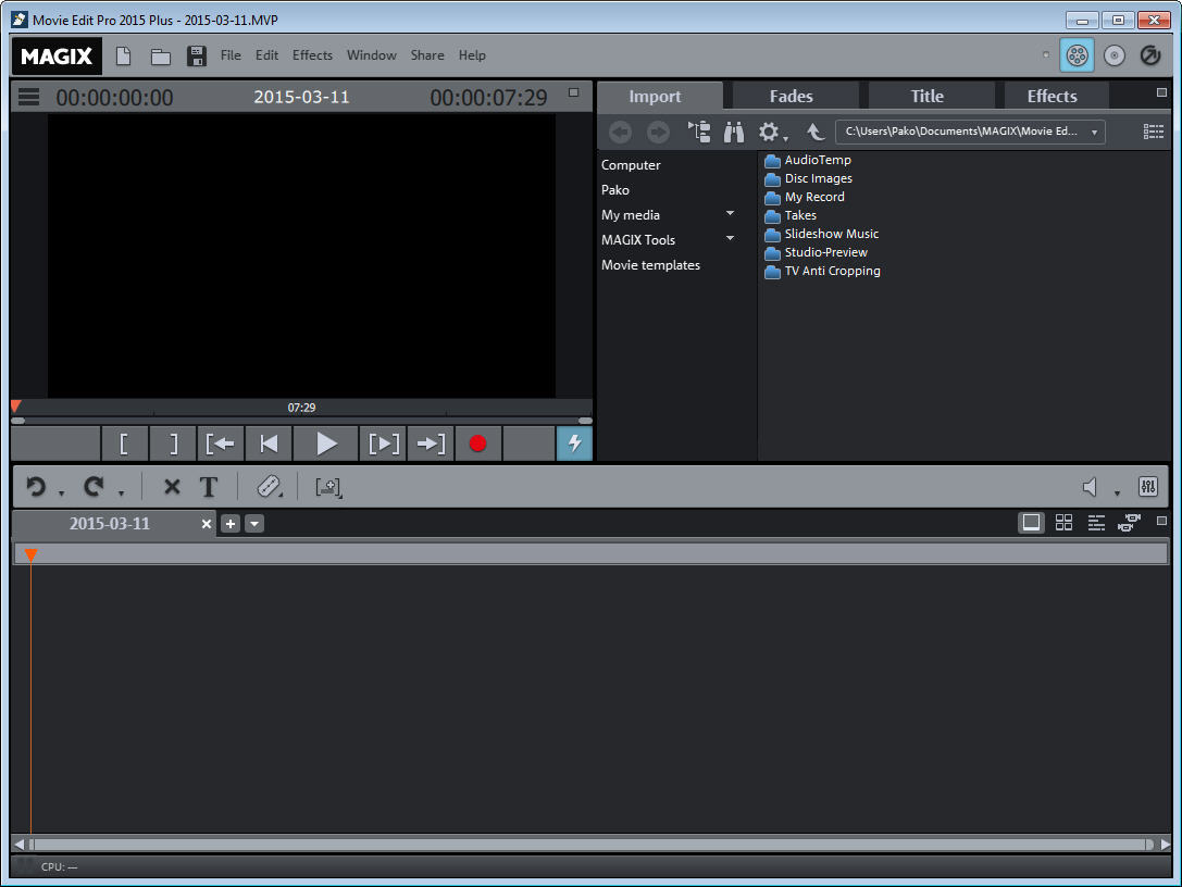 magix movie edit pro 2013 audio channels
