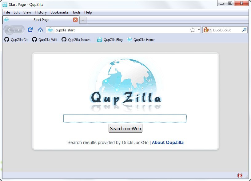 qupzilla ended xp support